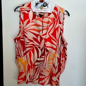 Ann Taylor Floral Top XL